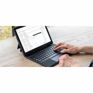 MOBILIS C2 Tastatur/Cover (Folie) für 27,9 cm (11 Zoll) Samsung Galaxy Tab A9+ Tablet, Stylus - Schwarz - Sturzsicher, Sto