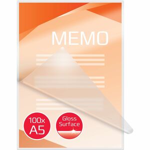 Document - Sheet Size Supported: A5 154 mm Width x 216 mm Length - Laminating Pouch/Sheet Size: 125 µm Thickness - High Gl