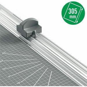 Leitz Precision Trimmer - A4 - 8 Sheet Cutting Capacity - Steel Blade - 46 mm Height x 153 mm Width x 376 mm Depth - Light