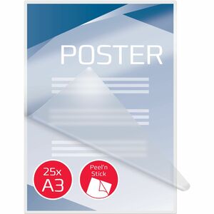 Peel'nStick - Sheet Size Supported: A3 303 mm Width x 426 mm Length - Laminating Pouch/Sheet Size: 75 µm Thickness - High 