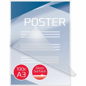 ACCO Matt Laminating Pouch - Sheet Size Supported: A3 303 mm Width x 426 mm Length - Laminating Pouch/Sheet Size: 125 µm T