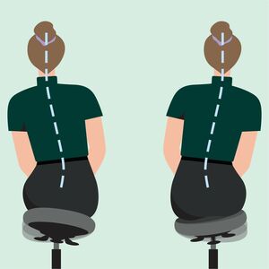 ACCO Ergo Active Wobble Stool - Adjustable Seat - Dual Density Foam (DDF), Fabric Seat - 5-star Base - Black