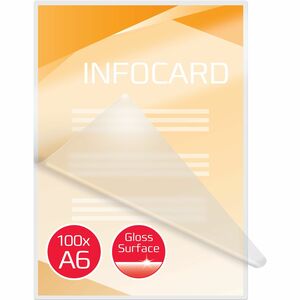 ACCO Document Laminating Pouch - Sheet Size Supported: A6 111 mm Width x 154 mm Length - Laminating Pouch/Sheet Size: 80 µ