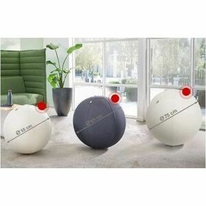 ACCO Ergo Active Exercise Ball Chair - Grey