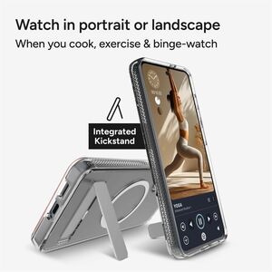 ZAGG Crystal Palace Snap Case for Samsung Galaxy S26+ Smartphone - Textured Edges - Clear - Drop Resistant, Yellowing Resi
