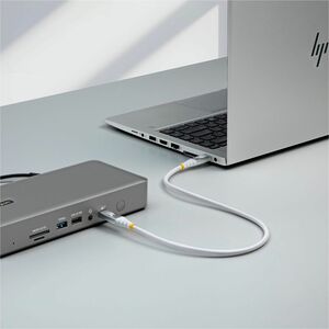 StarTech.com 50 cm USB4 A/V/Power/Data Transfer Cable - 1 - Cable for Notebook, USB Device, Docking Station, Wall Charger,