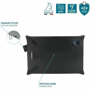 MOBILIS RESIST Rugged Carrying Case Lenovo Tablet - Black - Drop Resistant, Shock Resistant, Shock Absorbing, Impact Resis