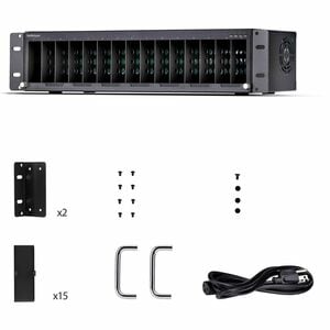 StarTech 15-Slot Unmanaged Media Converter Chassis, 19in Rackmount for MCM Media Converter Series, Active Cooling, TAA Com