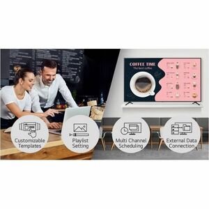 LG 86PK640S 2184.40 mm LCD Digital Signage Display - 16 Hours/ 7 Days Operation - High Dynamic Range (HDR) - 3840 x 2160 -