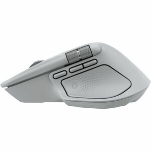 Mouse Logitech MX Master 4 - Frecuencia Bluetooth/Radio - USB Tipo C, USB Tipo A - Darkfield - 8 Botón(es) - Blanco - Inal