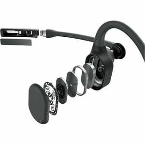 Shokz OpenComm2 UC Wireless Behind-the-neck, Earbud, Over-the-ear, Open-ear Stereo Earset - Black - Binaural - Open - 3000