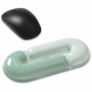 Kensington Duo Gel Wrist Rest - 0.71" Height x 7.40" Width x 3.27" Depth - Green - Polyurethane - Mouse - Retail - 1