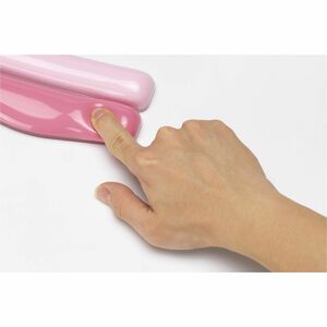 Kensington Duo Gel Wrist Rest - 0.76"" (19.30 mm) Height x 6.69"" (170 mm) Width x 3.09"" (78.50 mm) Depth - Pink - Polyur