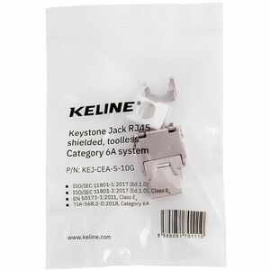 KELine Network Connector - 1 × RJ-45 Keystone - Female - Shielding