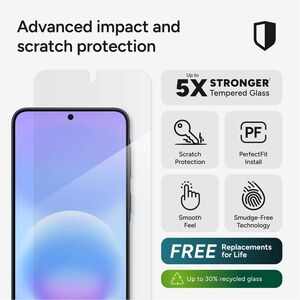 invisibleSHIELD Glass Elite Aluminosilicate Glass, Tempered Glass Screen Protector for Samsung Galaxy A57 - For Super AMOL