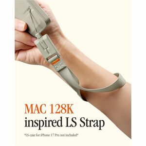 Spigen DA30S-LS Adjustable Phone Strap - Loop Attachment - Stone - Nylon, Fabric