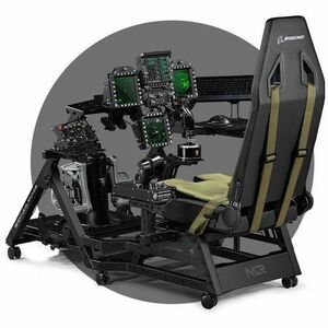 Next Level Racing Flight Seat Pro Gaming-Stuhl - HDF-Polsterung (High Density Foam), PU-Leder