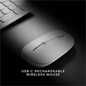 Echelon Bluetooth USB-C Rechargeable 4 Keys Mouse-White