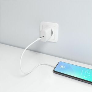 CARGADOR GAN 45W USB-C PD3.0 BLANCO