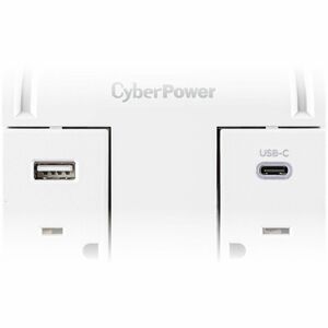 CyberPower CSP6WSUC Home Office 6 - Outlet Surge Protector with 2400 J Surge Suppression - Clamping Voltage 800V, NEMA 5-1