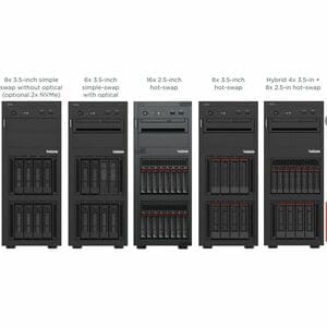 Lenovo ThinkSystem ST250 V3 7DCESBLP00 Tower Server - Intel - Serial ATA/600 Steuerung - Intel C266 Chip - 1 Prozessor-Unt