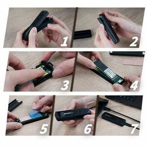 Transcend CM10G Drive Enclosure PCI Express NVMe, SATA/600 - USB Type C Host Interface - UASP Support Portable - Black - 1