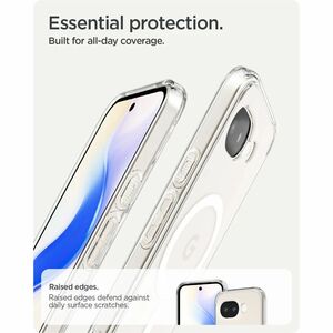 Spigen Ultra Hybrid Mag Case for Google Pixel 10a Smartphone - Clear White - Yellowing Resistant, Drop Resistant, Scratch 
