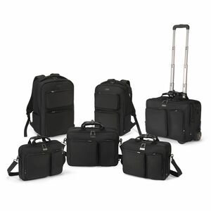 Dicota SEVEN Tasche (Rucksack) für 35,6 cm (14 Zoll) bis 40,6 cm (16 Zoll) Notebook - Schwarz - 1680D Polyethylenterephtha