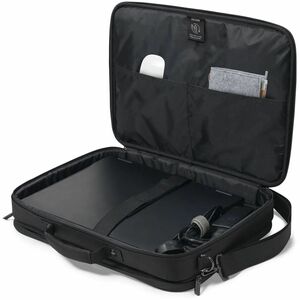 Dicota TWO Tasche für 35,6 cm (14 Zoll) bis 40,6 cm (16 Zoll) Notebook - Schwarz - 300D rPET Polyester Körper - wasserabwe
