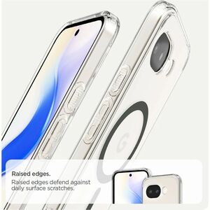 Spigen Ultra Hybrid Case for Google Pixel 10a Smartphone - Clear Graphite - Yellowing Resistant, Drop Resistant, Scratch R