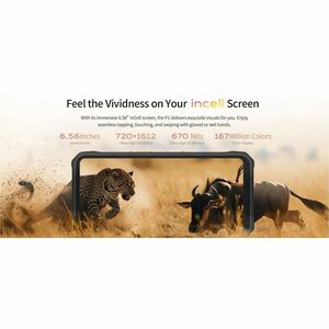 ONERUGGED P1 128 GB Rugged Smartphone - 6.6" TFT LCD HD - Octa-core (8 Core) - 8 GB RAM - Android 14 - 4G - Black, Orange 