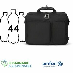 Dicota SEVEN Carrying Case for 35.6 cm (14") to 40.6 cm (16") Notebook - Water Proof Bottom, RFID Resistant - 1680D Polyet