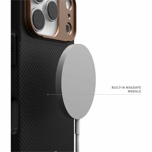 Urban Armor Gear Fibr Armr Case for Apple iPhone 17 Pro Smartphone - Graphite, Bronze - Anti-slip, Drop Resistant, Heat Re
