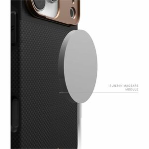 Urban Armor Gear Fibr Armr Case for Apple iPhone 17 Pro Max Smartphone - Graphite, Bronze - Anti-slip, Drop Resistant, Hea