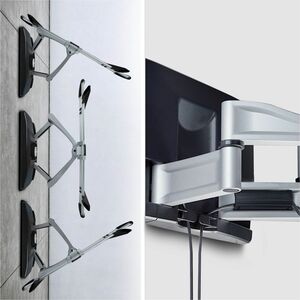 StarTech.com Support Mural Articulé Robuste pour Téléviseur à Écran Plat jusqu'à 100" et 85kg, VESA 800x500, Profil Bas, C