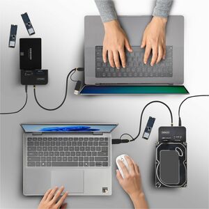 StarTech.com Adaptateur USB-C/USB-A vers M.2 NVMe et SATA 2,5"/3,5" , 10 Gbps, Lecteur de Disque dur SSD Externe Sans Outi