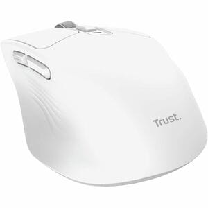 Trust Niven Mittlere Größe Maus - Bluetooth/Radio-Frequenz - USB 2.0 Typ C - Optisch - 7 Taste(n) - Weiß - Kabellos - 2,40