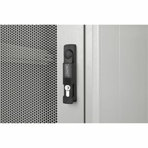 Digitus Unique 26U Bodenstehend Geschlossener Schrank Rackschrank für Server, PDU943 mm Regaltiefe - Hellgrau - Stahl, Ble