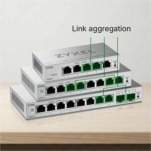 ZYXEL GS1200 GS1200-8v3 8 Ports Manageable Ethernet Switch - Gigabit Ethernet - 10/100/1000Base-T - 2 Layer Supported - 3.