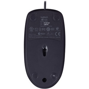 MOUSE COM FIO LOGITECH B100 PRETO BB