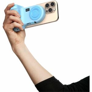Belkin Stage PowerGrip CTA006 Charging Camera Grip/Power Bank - Ice Blue - USB - Battery - Portable