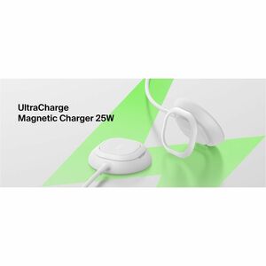 Belkin UltraCharge Induktionsladegerät - Weiß - für iPhone, AirPod, Smartphone, Ohrhörer, Qi2-fähiges Gerät - Eingangsstec