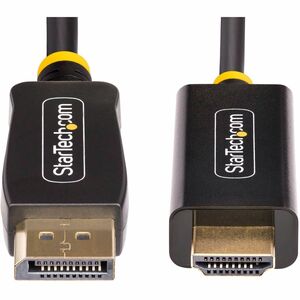 StarTech.com Cavo DisplayPort a HDMI da 2m, Cavo Adattatore DP a HDMI 2.0b 4K 60Hz con HDR, Convertitore Video Attivo Disp