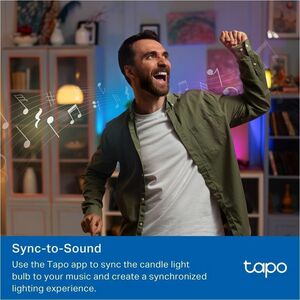 Tapo L430C LED-Glühlampe - 40 W - 40 W Glühbirnenähnliche Wattleistung - 240 V AC, 220 V AC - 470 lm - B38 Größe - Mehrfär