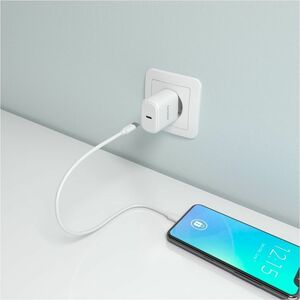 CARGADOR GAN 30W USB-C PD3.0 BLANCO