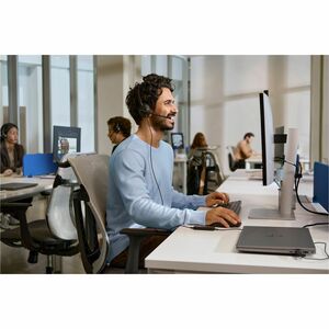 Cuffie Poly Mission 400 425 Cavo Over-the-head, On-ear Stereo - Nero - Microsoft Teams Certification - Binaural - Supra-au