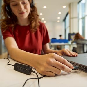 Cuffie Poly Mission 600 625 Cavo Over-the-head, On-ear Stereo - Nero - Microsoft Teams Certification - Binaural - Supra-au