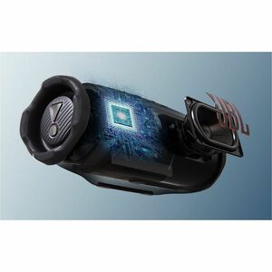 JBL Charge 6 Pórtatil Bluetooth Sistema de Altavoces - 45W RMS - Negro - 56Hz a 20kHz - Batería Recargable - USB - 1