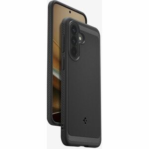 Spigen Rugged Armor Rugged Case for Samsung Galaxy A57 Smartphone - Carbon Fiber and Gloss Detailing - Matte Black - Matte