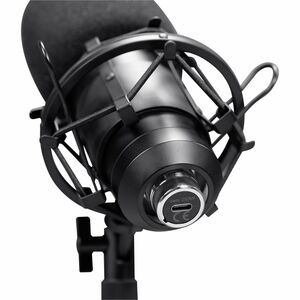 GXTrust 269 Emita II Microphone avec Bureau Support Réglable, Filtre Anti-Pop et Anti-Vent, Gamer USB Micro avec Directivi
